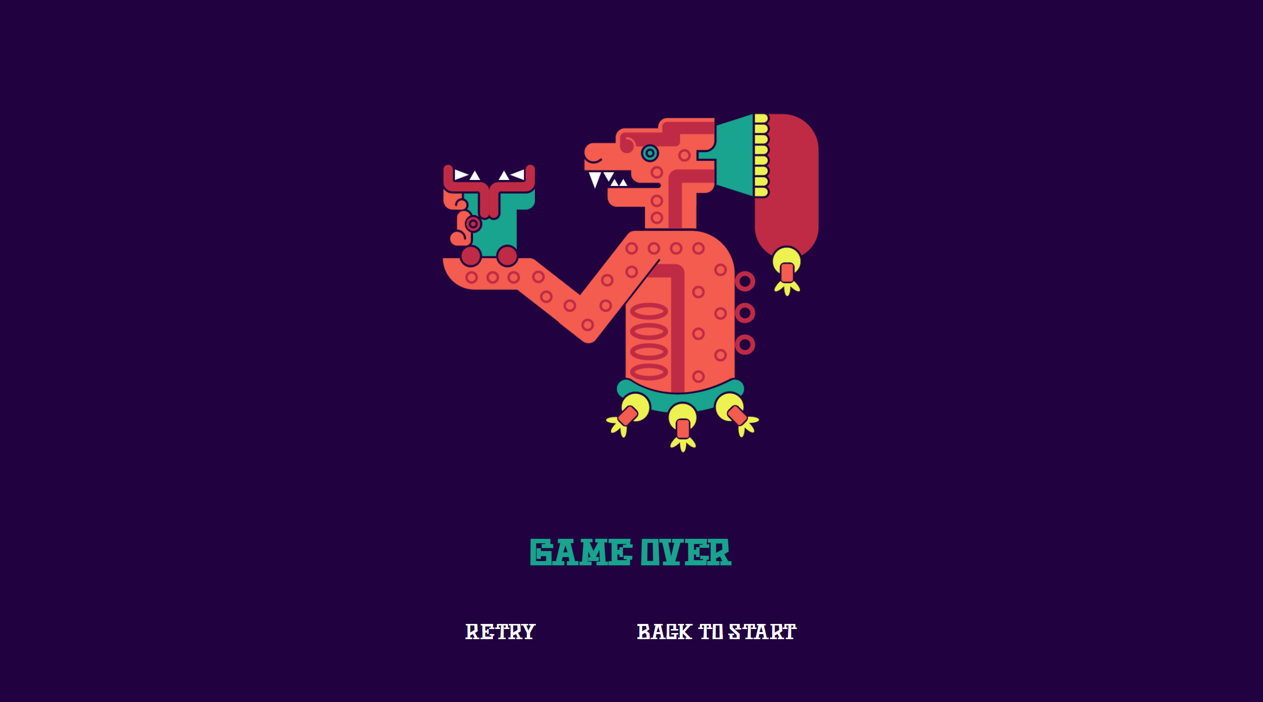 Gameover Screen